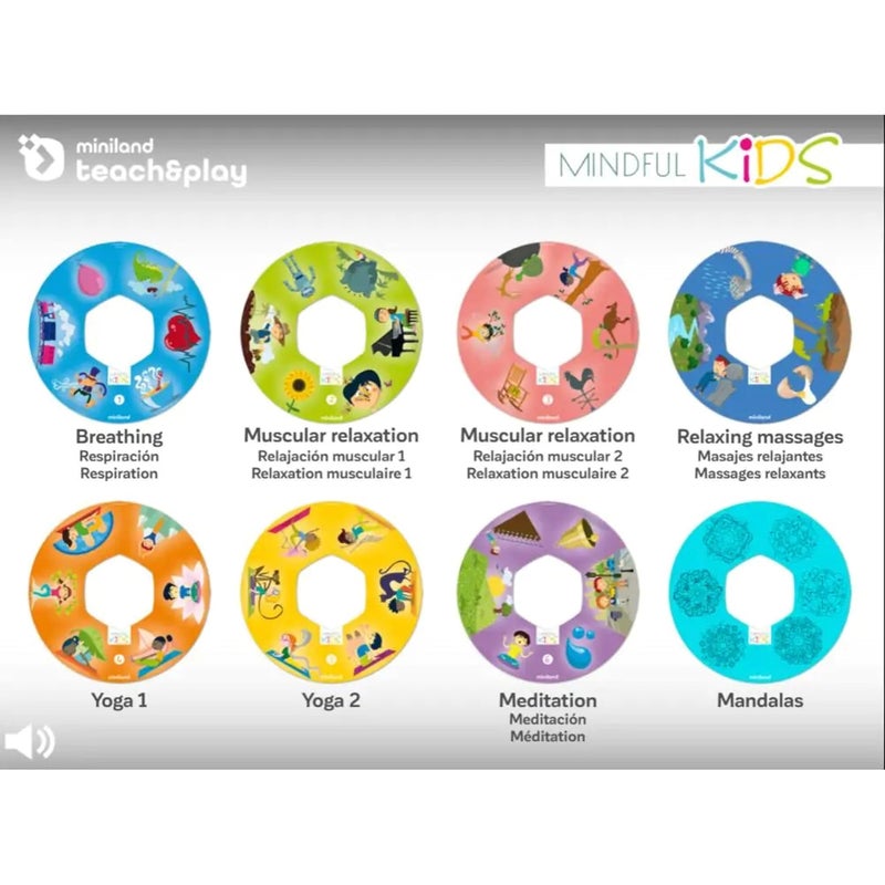 Miniland Educational - Mindful Kids Spinning Top Learning Game, Orange/Yellow - Image 3